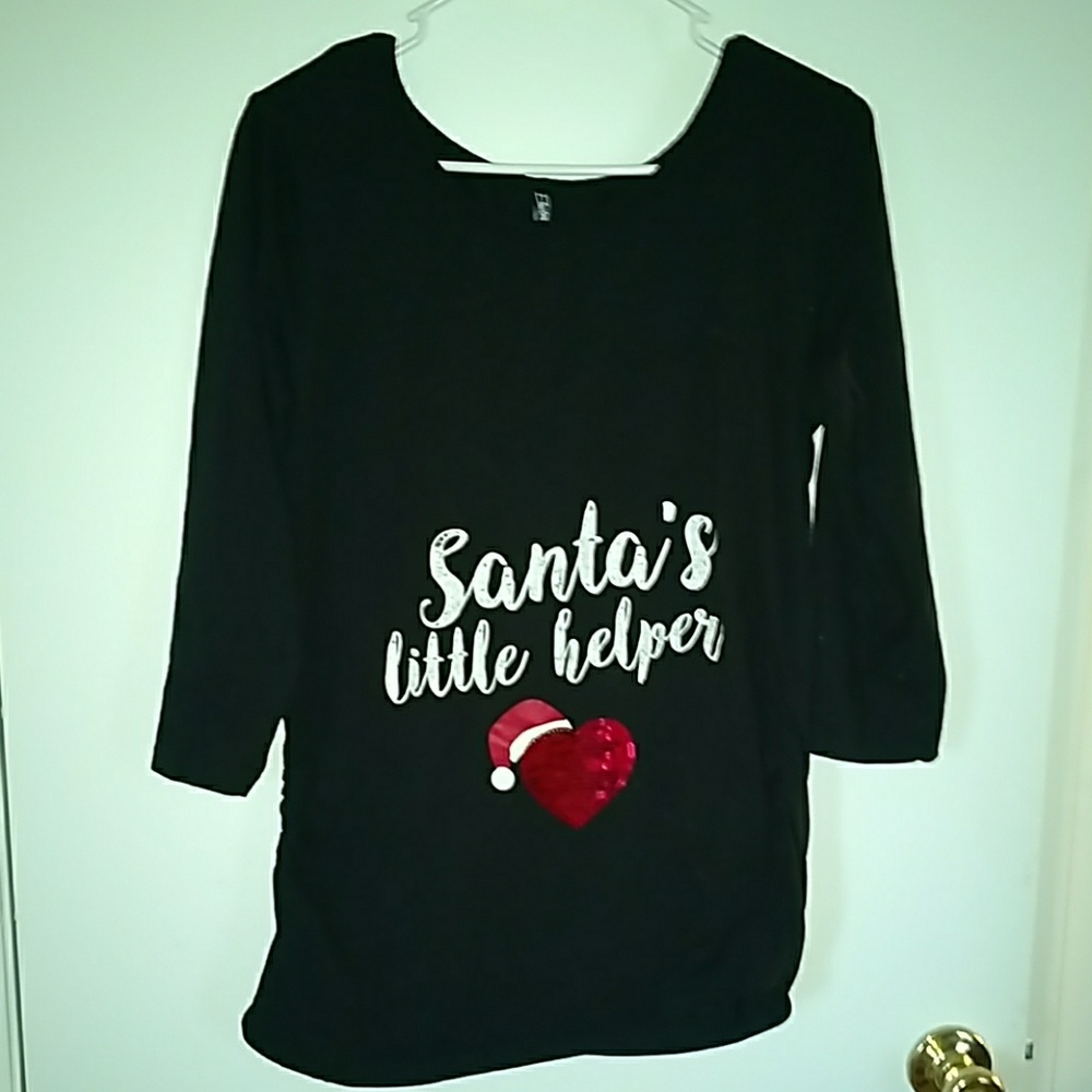 Christmas maternity top